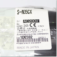 Japan (A)Unused,S-N35CX,AC200V 2a2b　電磁接触器 ,Electromagnetic Contactor,MITSUBISHI