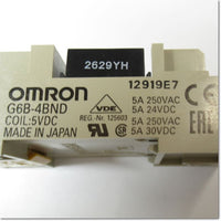 Japan (A)Unused,G6B-4BND DC5V Japanese equipment,Terminal Relay<g6d g6b> ,OMRON </g6d>