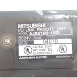 Japan (A)Unused,AJ55TB3-16D  DC入力ユニット プラスコモン/マイナスコモン共用タイプ ,MELSEC-I / OLINK Remote I / O System,MITSUBISHI