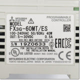 Japan (A)Unused,FX3G-60MT/ES　シーケンサ基本ユニット AC100-240V ,Main Module,MITSUBISHI