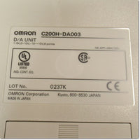 Japan (A)Unused,C200H-DA003  アナログ出力ユニット 8点 ,I/O Module,OMRON