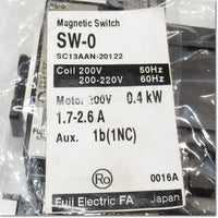 Japan (A)Unused,SW-0,AC200V 1.7-2.6A 1b　電磁開閉器 ,Irreversible Type Electromagnetic Switch,Fuji