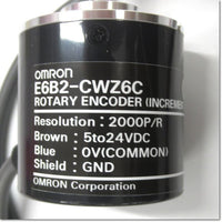 Japan (A)Unused,E6B2-CWZ6C 2000P/R   ロータリエンコーダ インクリメンタル形 外径φ40 0.5m ,Rotary Encoder,OMRON