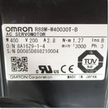 Japan (A)Unused,R88M-W40030T-B  ACサーボモータ シリンダタイプモータ AC200V 400W キーなしストレート軸 ブレーキ付き ,OMRON,OMRON