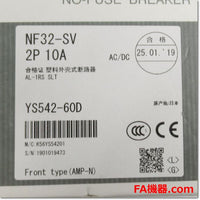 Japan (A)Unused,NF32-SV,2P 10A AL-1RS SLT  ノーヒューズ遮断器 警報スイッチ付き ,MCCB 2-Pole,MITSUBISHI