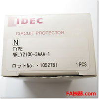 Japan (A)Unused,NRLY2100-3AAA-1  サーキットプロテクタ 電流引外し 2極 3a 中速形 ネオン照光 AC100V ,Circuit Protector 2-Pole,IDEC