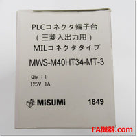 Japan (A)Unused,MWS-M40HT34-MT-3　PLCコネクタ端子台 三菱電機 入出力用 ,Conversion Terminal Block / Terminal,MISUMI
