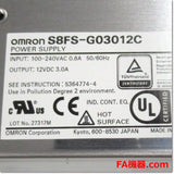 Japan (A)Unused,S8FS-G03012C  スイッチング・パワーサプライ 12V 3A カバー付き ,DC12V Output,OMRON