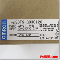 Japan (A)Unused,S8FS-G03012C  スイッチング・パワーサプライ 12V 3A カバー付き ,DC12V Output,OMRON