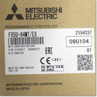 Japan (A)Unused,FX5U-64MT/ES  CPUユニット DC入力 トランジスタ出力 AC電源 ,Main Module,MITSUBISHI