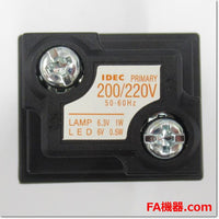 Japan (A)Unused,HW1P-1M2W  φ22 パイロットライト 丸平形 記名式 LED照光 AC200V ,Indicator <Lamp>,IDEC