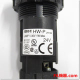 Japan (A)Unused,HW1P-1Q4R  φ22 パイロットライト 丸平形 LED照光 AC/DC24V ,Indicator <Lamp>,IDEC
