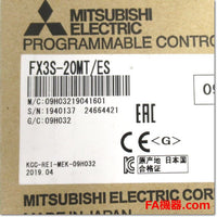 Japan (A)Unused,FX3S-20MT/ES  シーケンサ基本ユニット AC電源 DC入力12点 トランジスタ出力8点 ,Main Module,MITSUBISHI