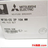 Japan (A)Unused,NF30-CS,2P 10A  AL-1LS SLT ノーヒューズ遮断器 警報スイッチ付 ,MCCB 2-Pole,MITSUBISHI
