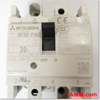 Japan (A)Unused,NF30-FAU,3P 30A　ノーヒューズ遮断器 ,MCCB 3 Poles,MITSUBISHI