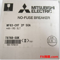 Japan (A)Unused,NF63-CVF,2P 50A  AX-1RS SLT ノーヒューズ遮断器 補助スイッチ付 ,MCCB 2-Pole,MITSUBISHI