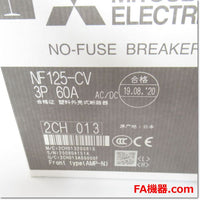 Japan (A)Unused,NF125-CV,3P 60A ノーヒューズ遮断器 ,MCCB 3 Poles,MITSUBISHI