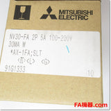 Japan (A)Unused,NV30-FA,2P 5A 30mA AX-1FA SLT  漏電遮断器 補助スイッチ付き ,Earth Leakage Circuit Breaker 2-Pole,MITSUBISHI