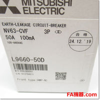 Japan (A)Unused,NV63-CVF,3P 50A 100ｍA  漏電遮断器 ,Earth Leakage Breaker 3-Pole,MITSUBISHI