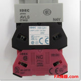 Japan (A)Unused,AVLS32211DNR  φ25 押ボタンスイッチ 大形プッシュロックターンリセット形 LED照光 1a1b AC/DC24V ,Illuminated Push Button Switch,IDEC