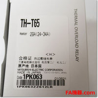 Japan (A)Unused,TH-T65 24-34A サーマルリレー ,Thermal Relay,MITSUBISHI 