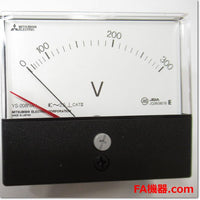 Japan (A)Unused,YS-208NAV 0-300V BR　交流電圧計 ダイレクト計器 赤針付き ,Voltmeter,MITSUBISHI