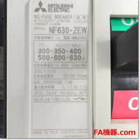 Japan (A)Unused,NF630-ZEW  3P 300-630A 100/200/500mA AL AX-1LS SHT(A1-4/D1-2)-1L SLT  漏電アラーム遮断器 ,MCCB 3 Poles,MITSUBISHI