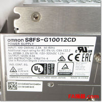 Japan (A)Unused,S8FS-G10012CD  スイッチング・パワーサプライ 12V 8.5A カバー付 DINレール取りつけ ,DC12V Output,OMRON