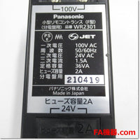 Japan (A)Unused,WR2301  小型リモコントランス 分電盤用 AC100V ,General Relay <Other Manufacturers>,Panasonic