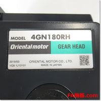 Japan (A)Unused,4GN180RH  直交軸ギヤヘッド 取付角80mm 減速比180 ,Reduction Gear (GearHead),ORIENTAL MOTOR