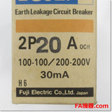 Japan (A)Unused,EG32F 2P 20A 30mA　漏電遮断器 ,Earth Leakage Circuit Breaker 2-Pole,Fuji