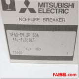 Japan (A)Unused,NF63-CV,3P 50A AL-1LS SLT Japanese equipment,MCCB 3 Poles,MITSUBISHI 