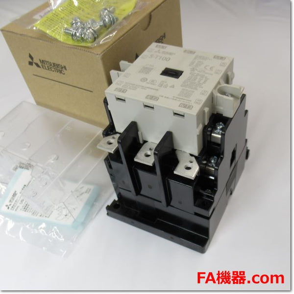 Japan (A)Unused,S-T100 AC100V 2a2b  電磁接触器 + 充電部保護カバー[UN-CZ800]付き