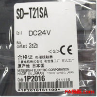 Japan (A)Unused,SD-T21SA,DC24V 2a2b　電磁接触器 サージ吸収器付 ,Electromagnetic Contactor,MITSUBISHI