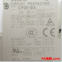Japan (A)Unused,CP30-BA,2P 2-M 2A　サーキットプロテクタ  補助スイッチ付き ,Circuit Protector 2-Pole,MITSUBISHI