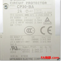 Japan (A)Unused,CP30-BA,1P 1-M 2A circuit protector 1-Pole,MITSUBISHI 