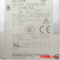 Japan (A)Unused,CP30-BA,1P 1-MD 2A  サーキットプロテクタ  中速形イナーシャルディレイ付 ,Circuit Protector 1-Pole,MITSUBISHI