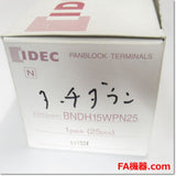 Japan (A)Unused,BNDH15WPN25  ターミナルブロック 2段端子台 16A 25個入り エンドプレート付き ,Terminal Blocks,IDEC