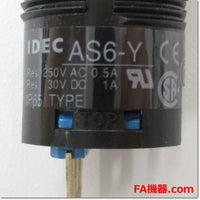 Japan (A)Unused,AS6Q-2Y1P  φ16 セレクタスイッチ 矢形ハンドル 90°2ノッチ 1c ,Selector Switch,IDEC