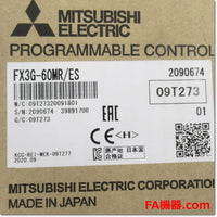 Japan (A)Unused,FX3G-60MR/ES  シーケンサ基本ユニット AC100-240V ,Main Module,MITSUBISHI