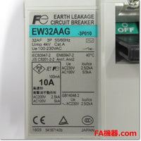 Japan (A)Unused,EW32AAG,3P 10A 100mA 漏電遮断器 ,Earth Leakage Breaker 3-Pole,Fuji