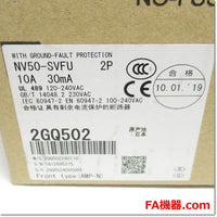 Japan (A)Unused,NV50-SVFU,2P 10A 30mA  漏電保護付UL 489Listedノーヒューズ遮断器 ,Earth Leakage Circuit Breaker 2-Pole,MITSUBISHI