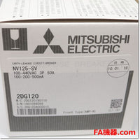 Japan (A)Unused,NV125-SV,3P 50A 100/200/500mA  漏電遮断器 ,Earth Leakage Breaker 3-Pole,MITSUBISHI