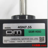 Japan (A)Unused,4GN7.5S  平行軸ギヤヘッド 取付角80mm 減速比180 ,Reduction Gear (GearHead),ORIENTAL MOTOR