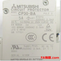 Japan (A)Unused,CP30-BA,2P 21-MD 5A   サーキットプロテクタ 補助スイッチ・イナーシャルディレイ付き ,Circuit Protector 2-Pole,MITSUBISHI