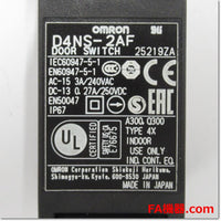 Japan (A)Unused,D4NS-2AF　小形セーフティ・ドアスイッチ ,Safety (Door / Limit) Switch,OMRON