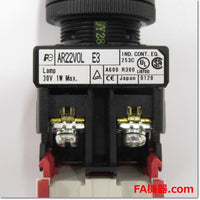 Japan (A)Unused,AR22V0L-03E3R　φ22 非常停止用照光押しボタンスイッチ AC/DC24V 3b ,Emergency Stop Switch,Fuji