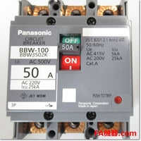 Japan (A)Unused,BBW3502K 3P 50A MCCB 3 Poles,Panasonic 