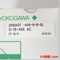 Japan (A)Unused,2093A37-A46-N-B-BL 15A 0-15-45 CT15/5A   交流電流計 3倍延長 ,Ammeter,Yokogawa