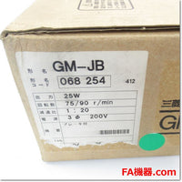 Japan (A)Unused,GM-JB  ブレーキ付きギヤードモータ 三相200V 25W 減速比1/20 ,Geared Motor,MITSUBISHI